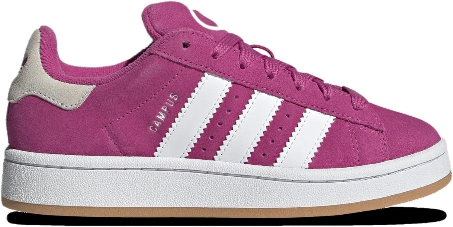 adidas Campus 00 Big Kid Sneakers, Semi Lucid Fuchsia/Footwear White/Gum, Size 4