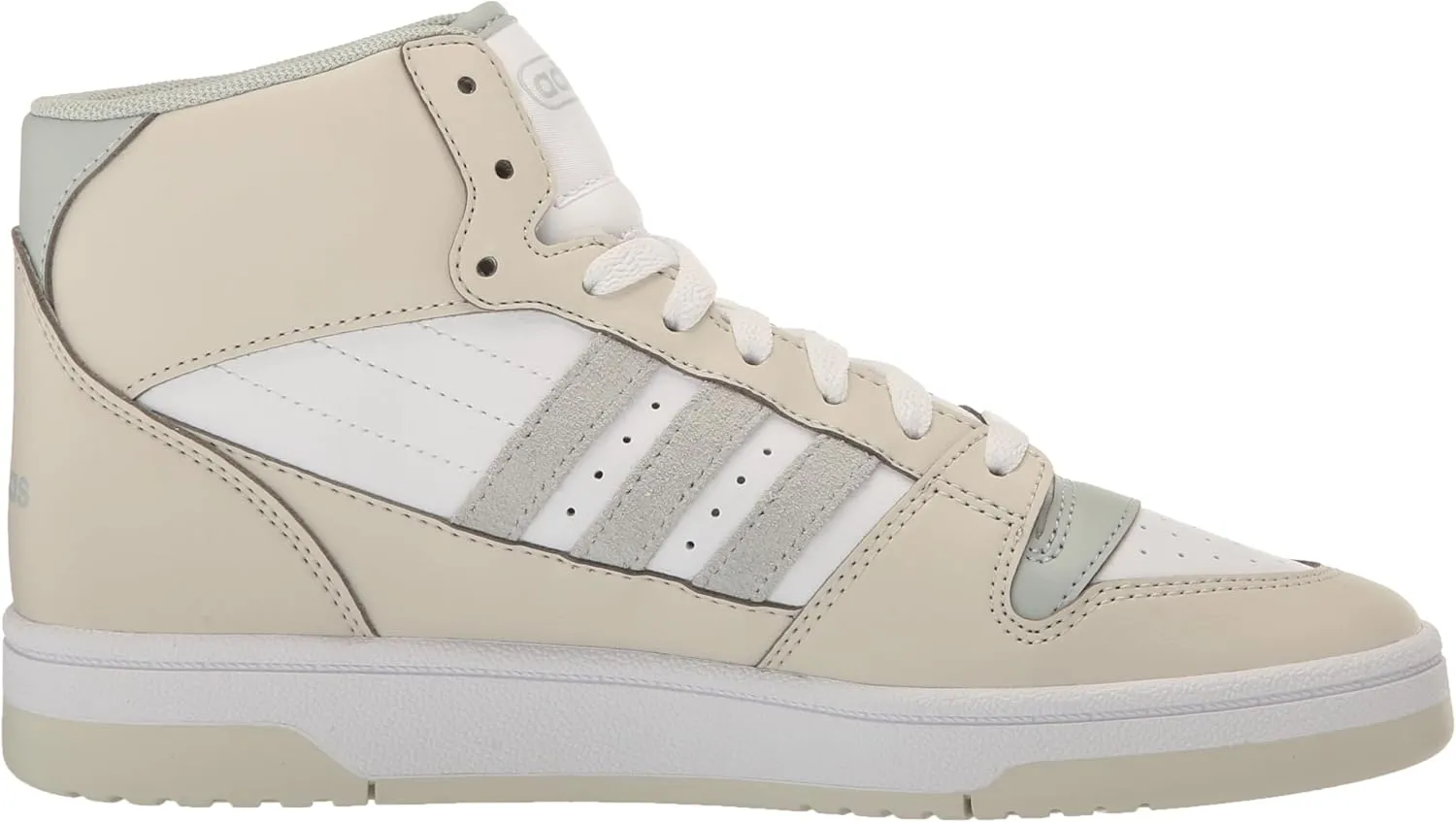 adidas Mens Break Start High Sneakers Shoes Casual - White