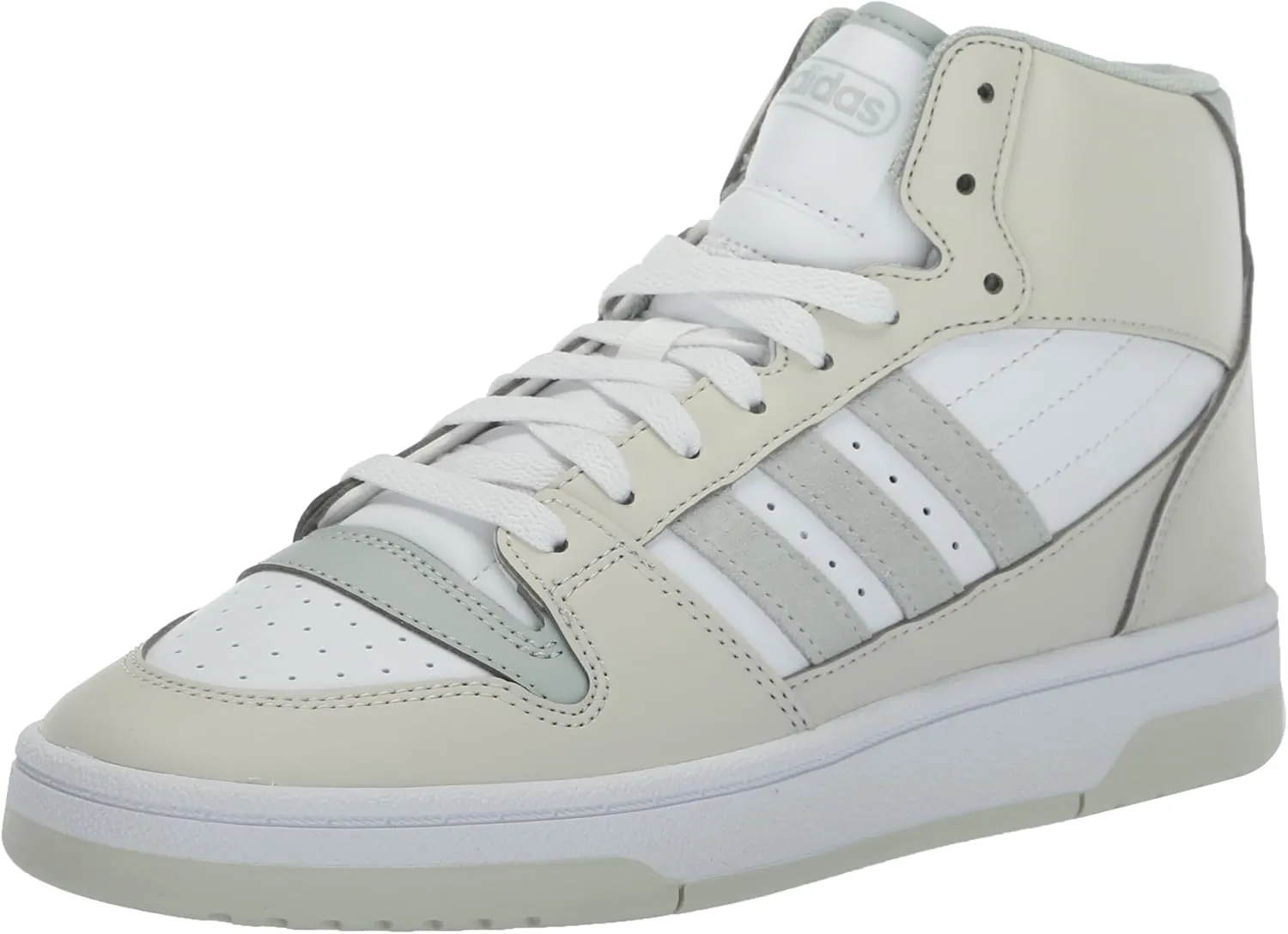 adidas Mens Break Start High Sneakers Shoes Casual - White