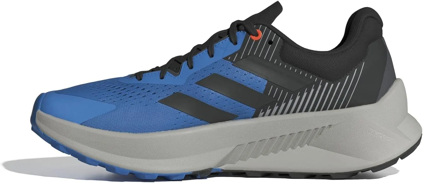 adidas Mens Terrex Soulstride Flow Trail Trail Running Sneakers Shoes - Black, White