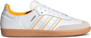 adidas Samba OG Men's Sneakers, Cloud White/Crystal White/Crew Yellow, Size 10.5