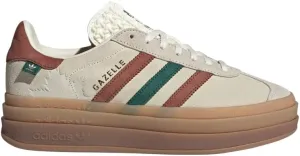 adidas Unisex Gazelle Shoes - Lifestyle, Athletic & Sneakers, Cream White/Wild Sepia/Collegiate Green, 11