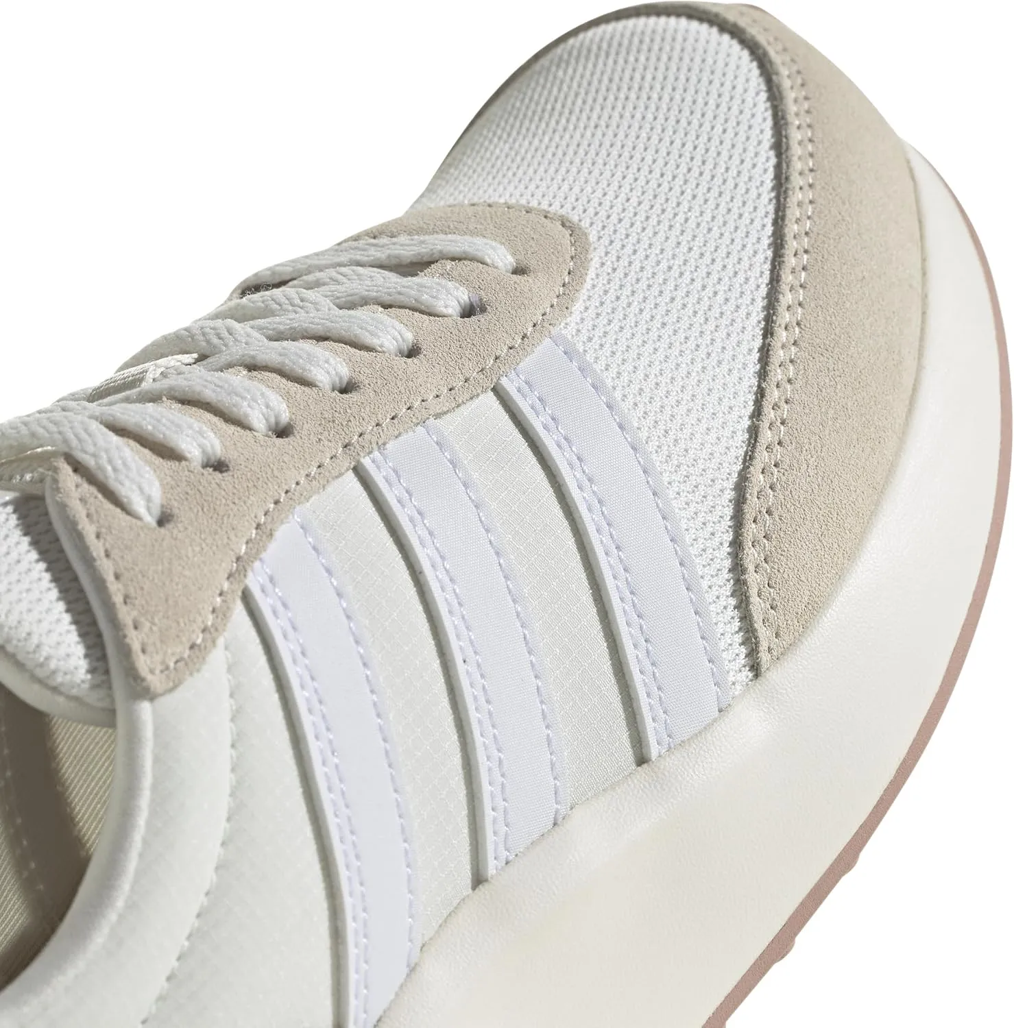 adidas Womens Run 70S Lace Up Sneakers Shoes Casual - Off White, White