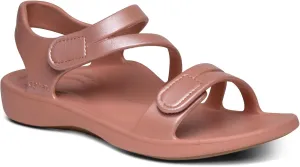 Aetrex Jillian Water-Friendly Sport Sandals for Women - Adjustable Strap Comfort Womens Sport Sandals for Beach Summer