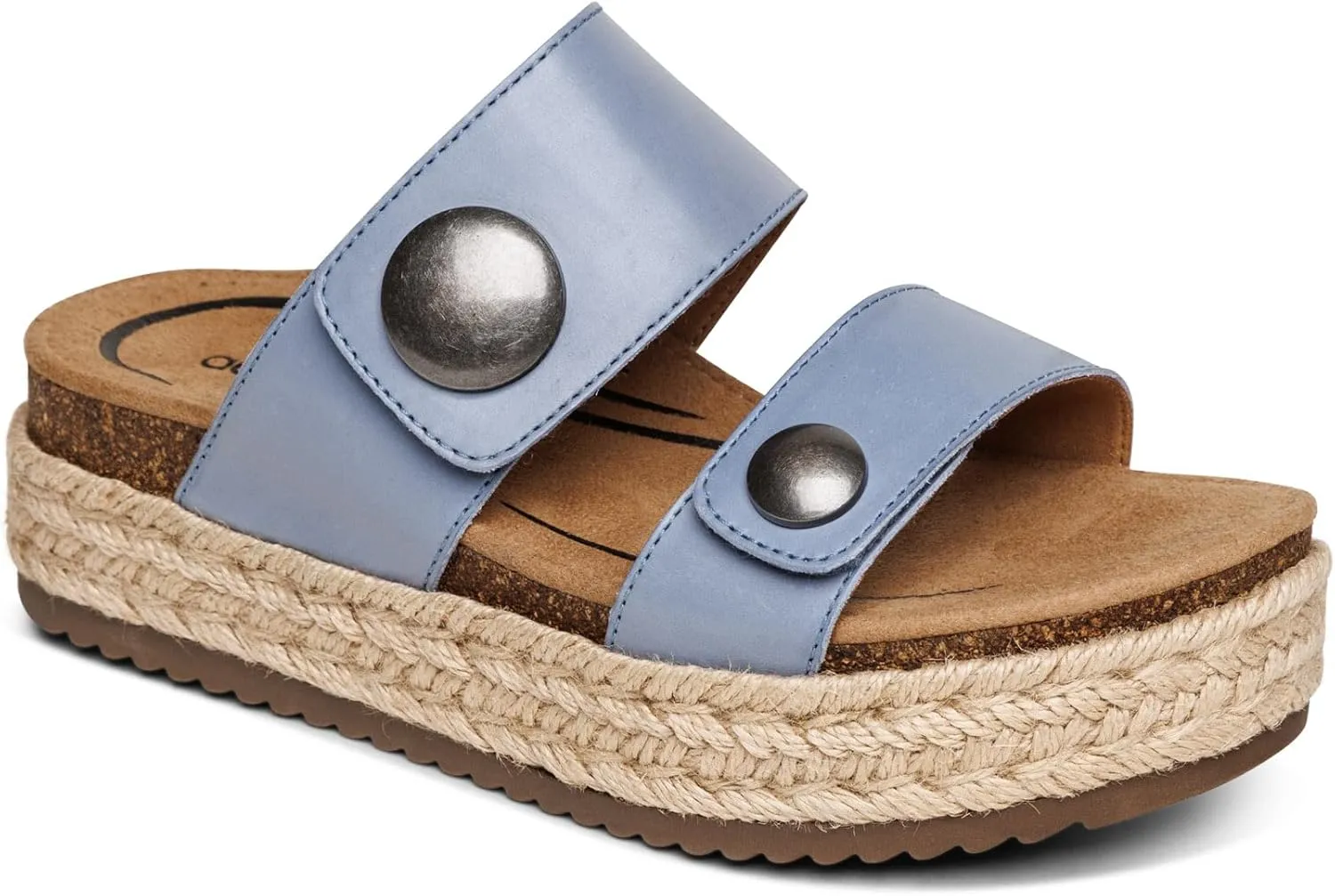 Aetrex Women's Sofie Orthopedic Platform Sandals - Plantar Fasciitis Relief Arch Support Wedge Sandals