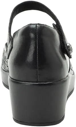 Alegria Women's Hayes Leather Wedge Mary Jane Pump
