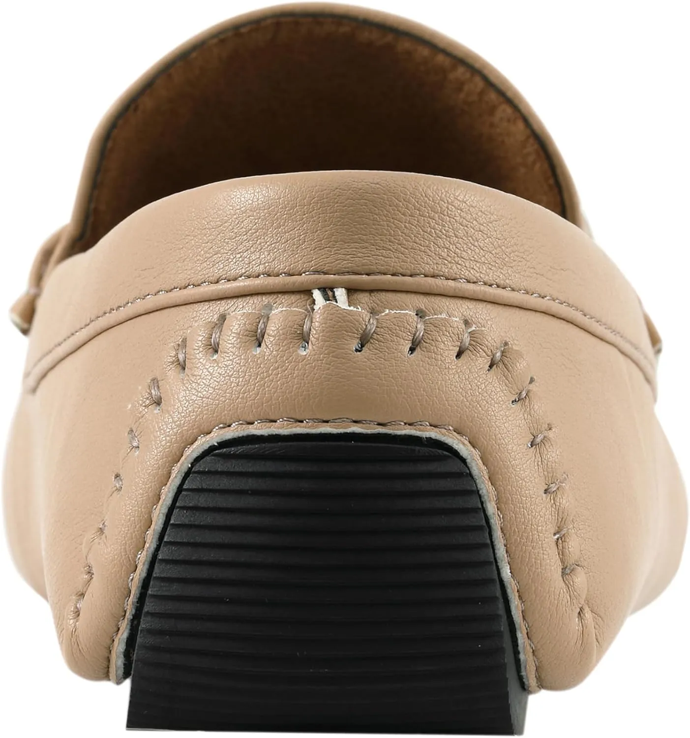 Amali Walken Men's Casual Slip-On Loafers, Driving Moccasin Shoes for Men with Silver Buckle, Available in Plush Microfiber and PU Leather
