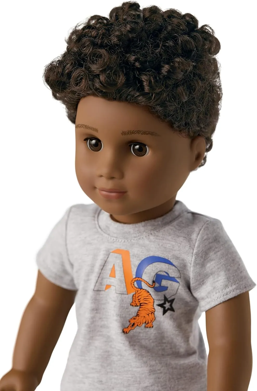 American Girl Truly Me 18-inch Doll #113 with Brown Eyes, Dark-Brown Hair, Deep Skin, Shorts and T-shirt, For Ages 6 