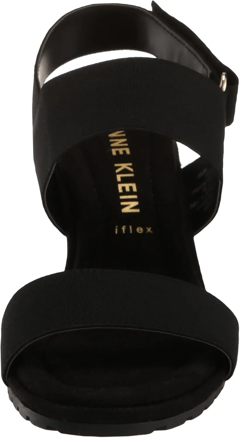 Anne Klein Womens Silvy Slingback Ankle Strap Wedge Sandals