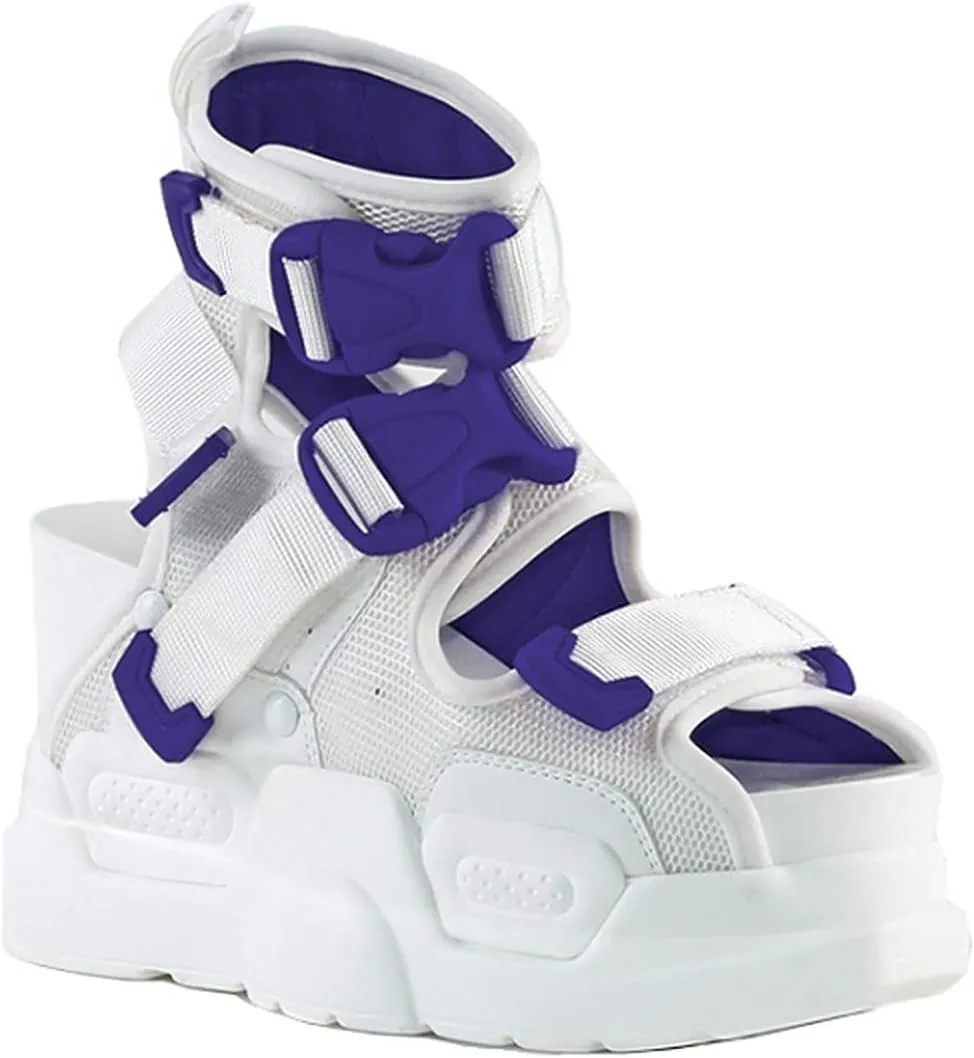Anthony Wang Platform Women's Buckle Sandals-Mulberry-01