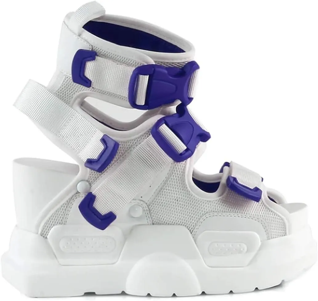 Anthony Wang Platform Women's Buckle Sandals-Mulberry-01