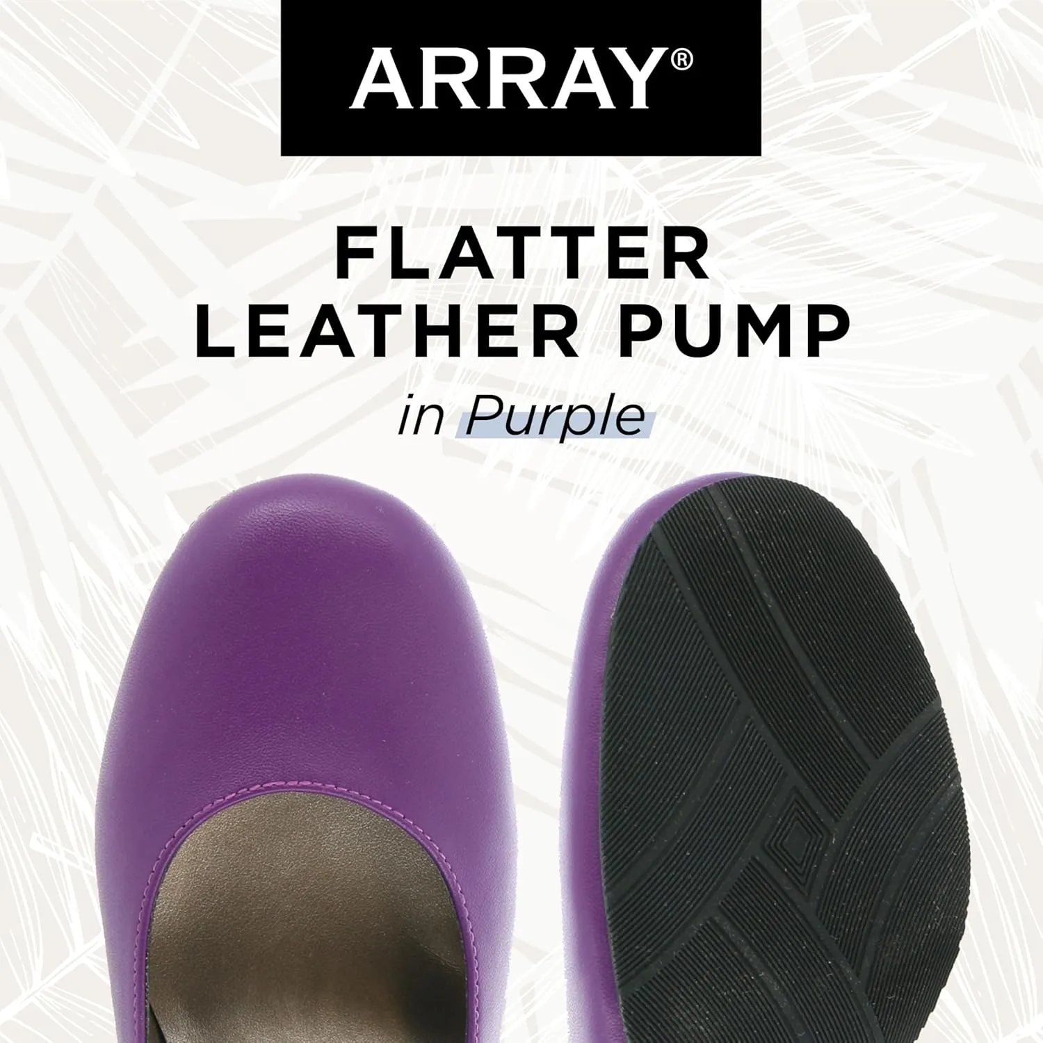 ARRAY Women’s Flatter Low Heel Leather Dress Pump
