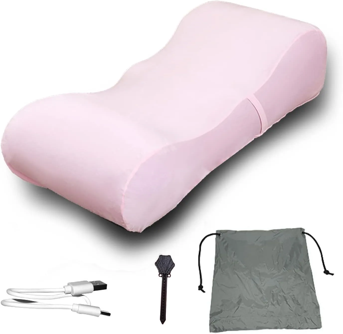 Automatic Inflatable Lounger Air Sofa Inflatable Chair for Adults Waterproof & Anti-Air Leaking, Hammock Air Chair for Outdoor Camping Beach Traveling,Pink