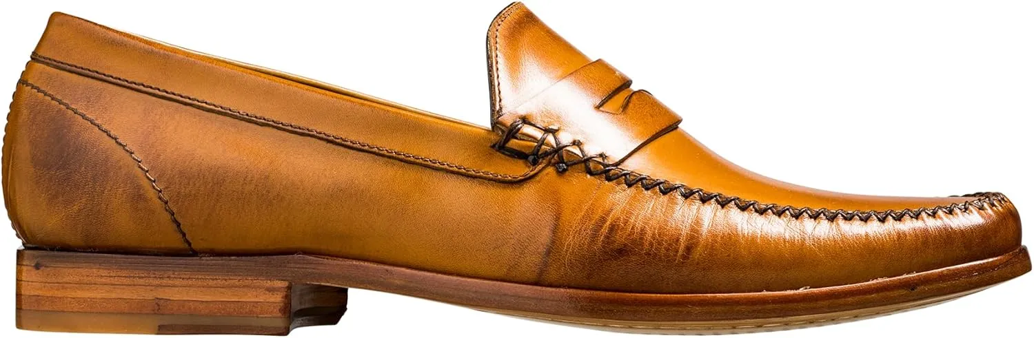 BARKER William Men's Handmade Leather Loafers – Slip-On Casual Dress Shoes, Handcrafted in England