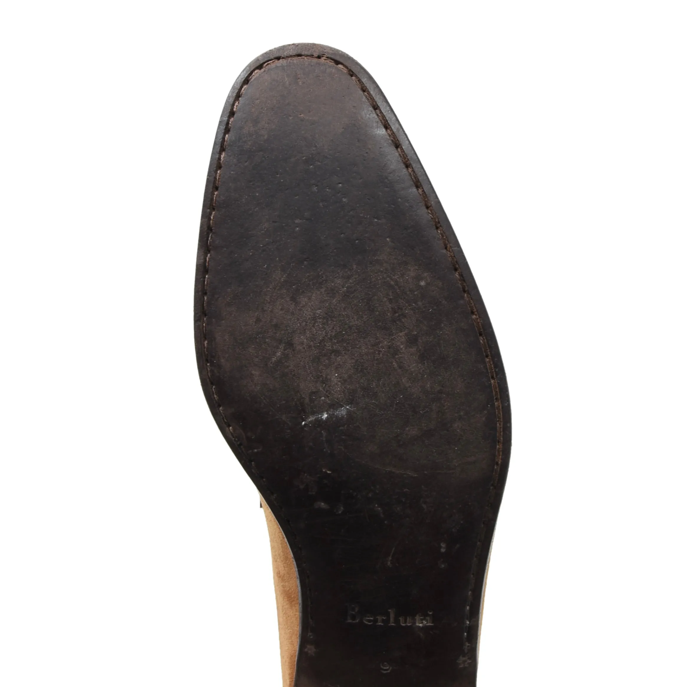 Berluti Suede Unlined Loafer Size 9 - Tan