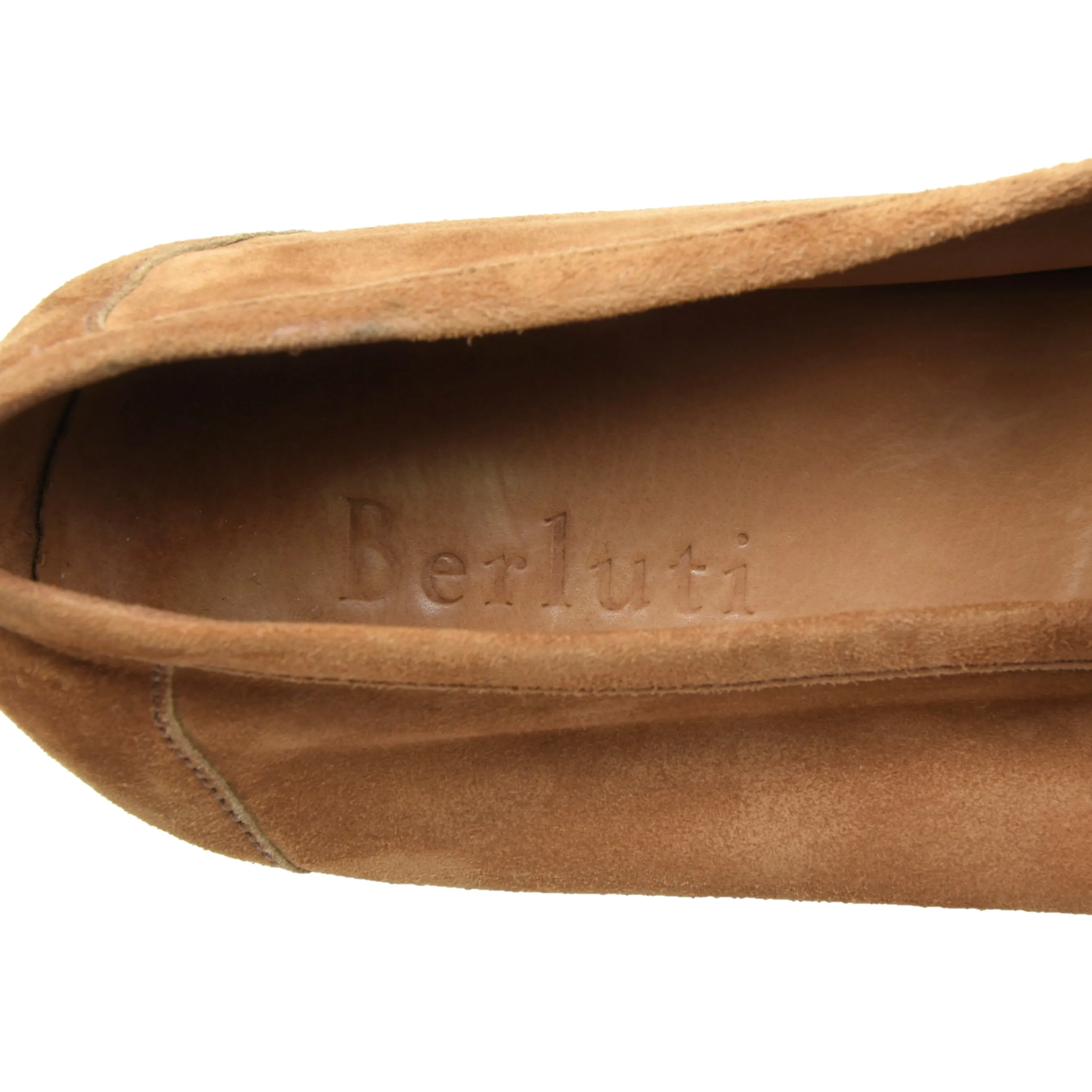 Berluti Suede Unlined Loafer Size 9 - Tan