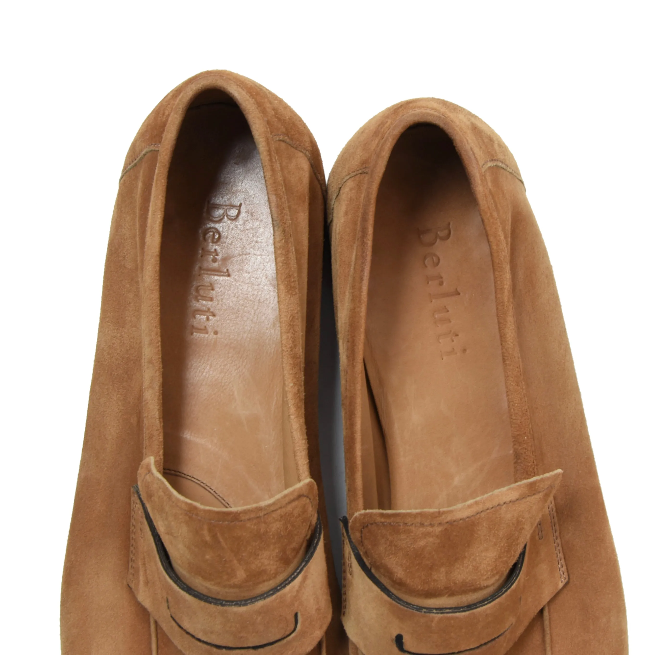 Berluti Suede Unlined Loafer Size 9 - Tan
