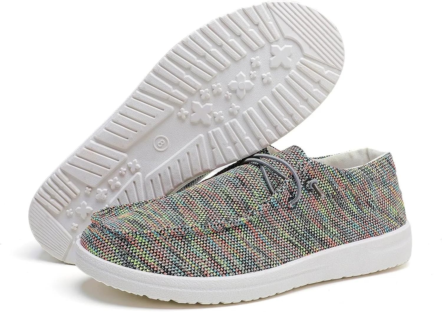 Betrue Lightweight Boat Shoes for Women, Womens Casual Loafers, Womens Slip On Deck Shoes, Breathable Canvas Walking Shoes for Women