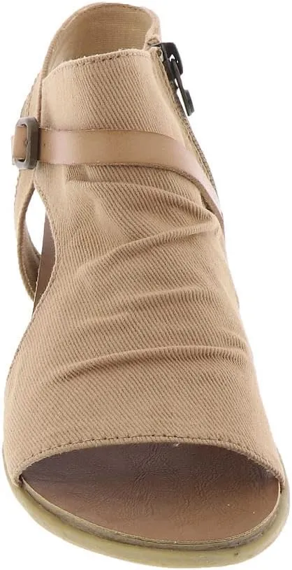 Blowfish Malibu Women's Black Wedge Sandals, Malibu Burn