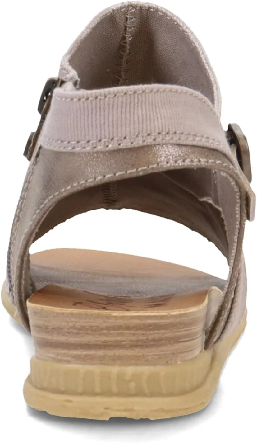Blowfish Malibu Women's Black Wedge Sandals, Malibu Burn