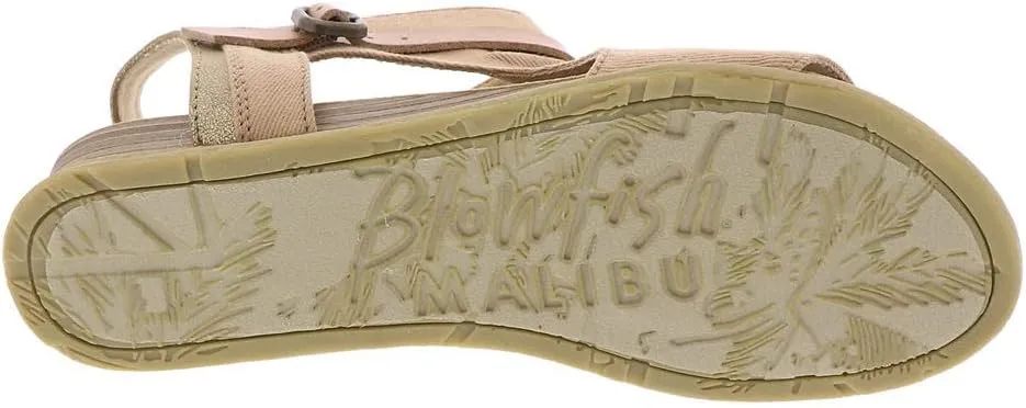 Blowfish Malibu Women's Black Wedge Sandals, Malibu Burn
