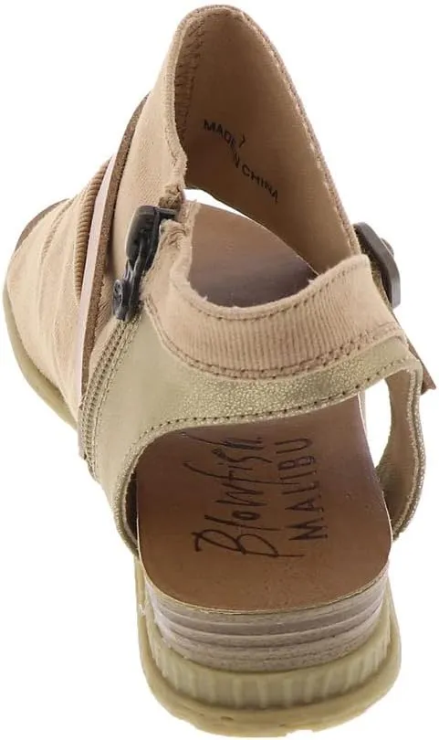 Blowfish Malibu Women's Black Wedge Sandals, Malibu Burn