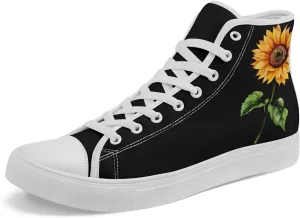 Boho High Top Canvas Shoes for Women Men Lightweight Comfortable Artistic Yoga Style Gift Lace-Up Casual Wear Sneakers