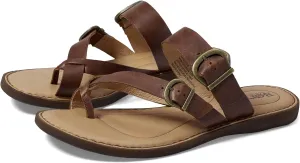 BORN Womens HILANI Leather Round toe Flatform Sandals