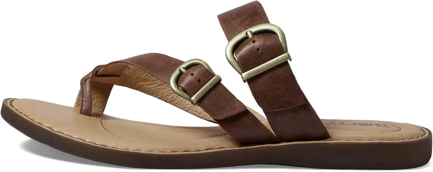 BORN Womens HILANI Leather Round toe Flatform Sandals