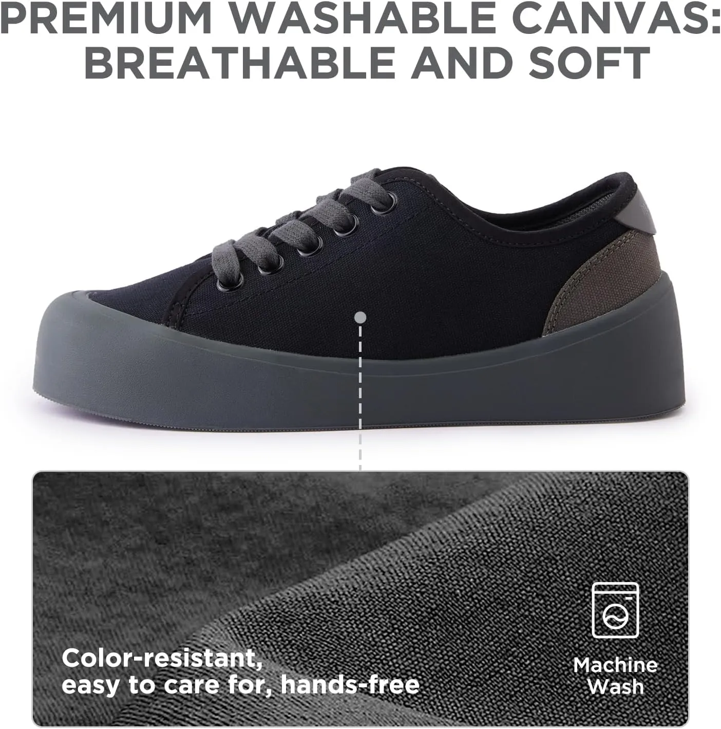 Boys Girls Kids Shoes Lace-up Cupsole Casual Lightweight Canvas Sneakers with Sport Sole