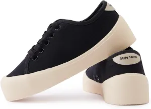 Boys Girls Kids Shoes Lace-up Cupsole Casual Lightweight Canvas Sneakers with Sport Sole
