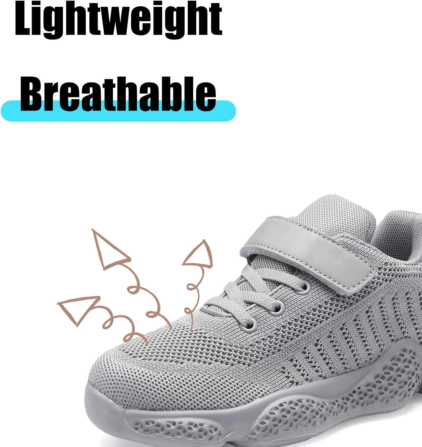 Boys Girls Sneakers Knitted Mesh Sports Shoes Breathable Lightweight Running Shoes for Kids Fashion Athletic Casual Shoes (Little/Big)