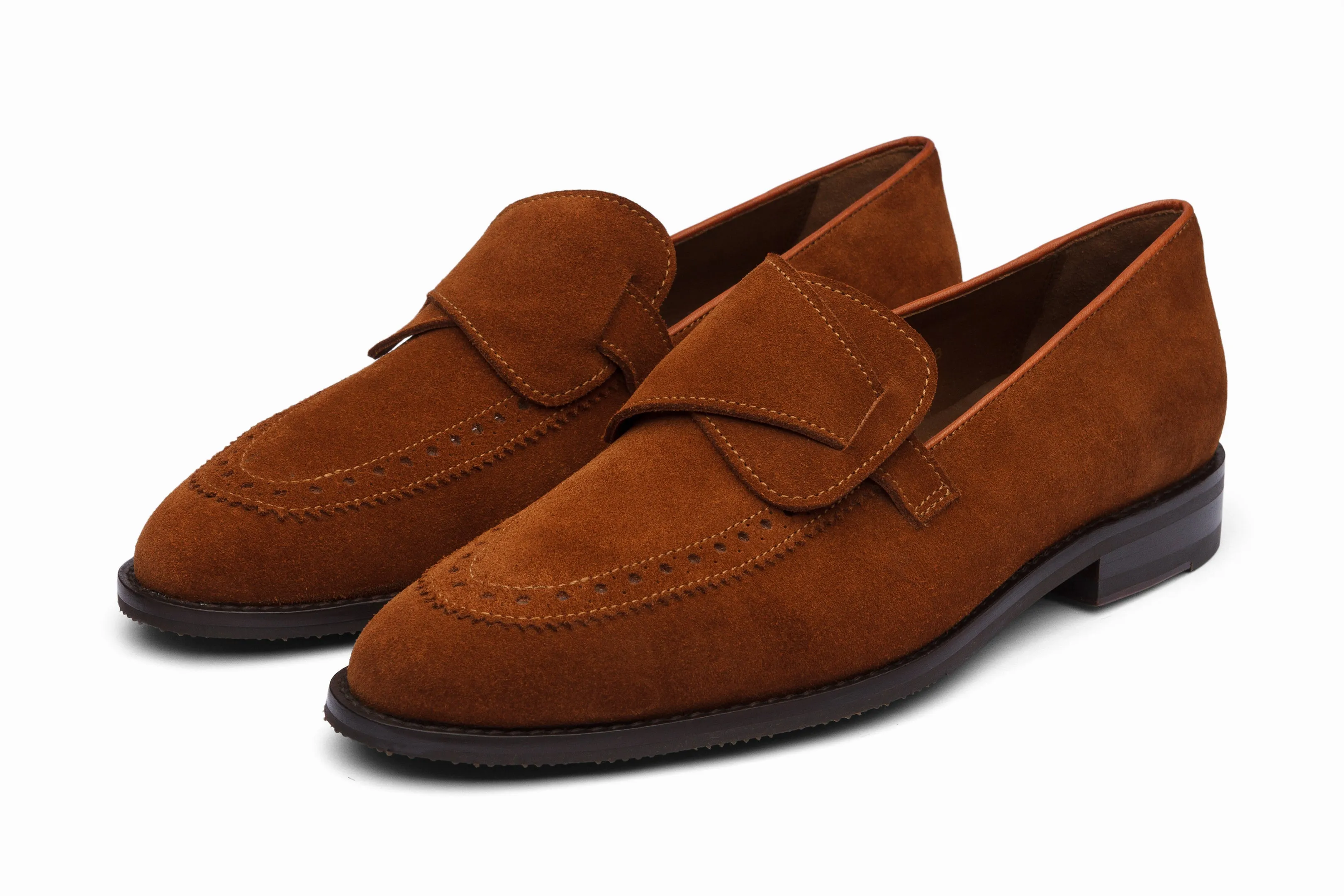 Butterfly Loafers - Brown Suede
