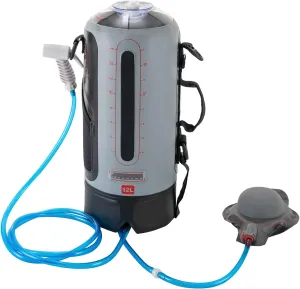 Camping Shower Solar Shower Garden Shower with Pump, 3 Gallon, 12L, Shower Head Portable and Detachable Hose Shower Bag Shower for Hiking, Outdoor, Climbing