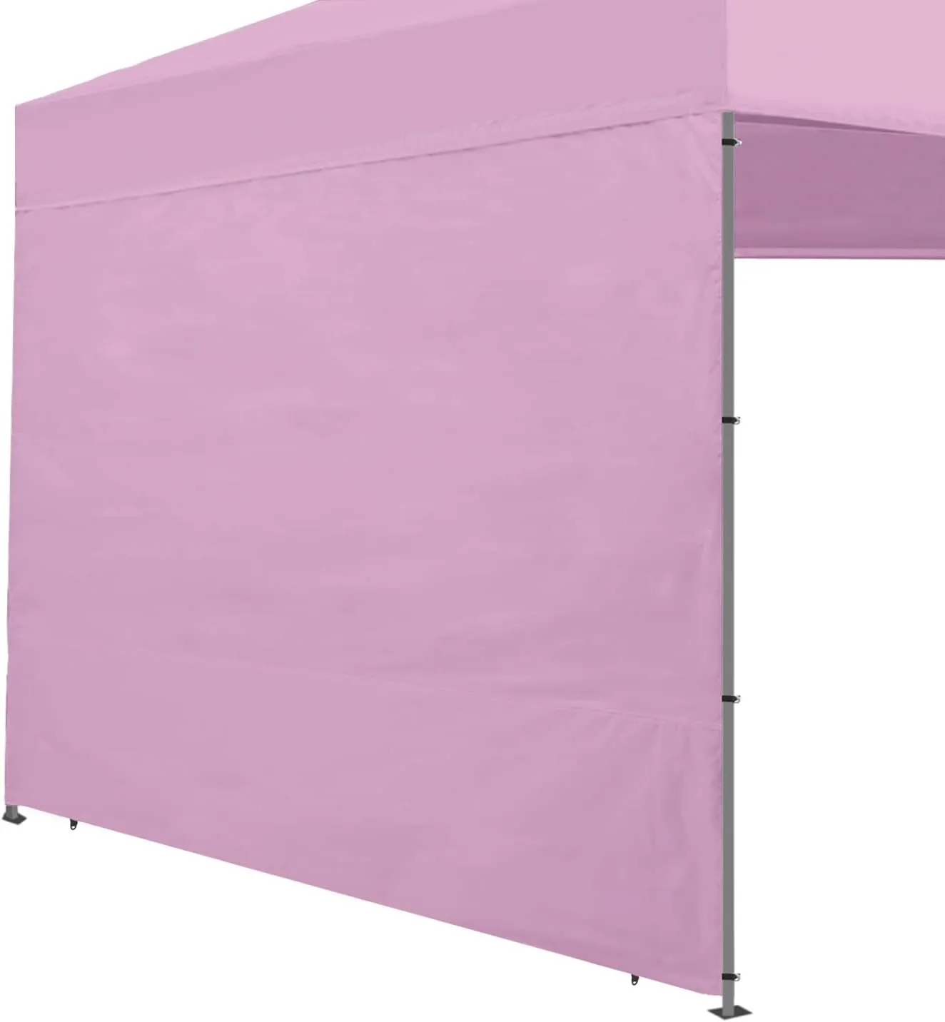 Canopy Tent Sidewalls for 10×10 Pop Up Canopy, Instant Canopy SunWall with Waterproof and UV Protection Layer, Straight Leg Canopy Shade Wall, 1 Pack Sidewall Only(LightPink)