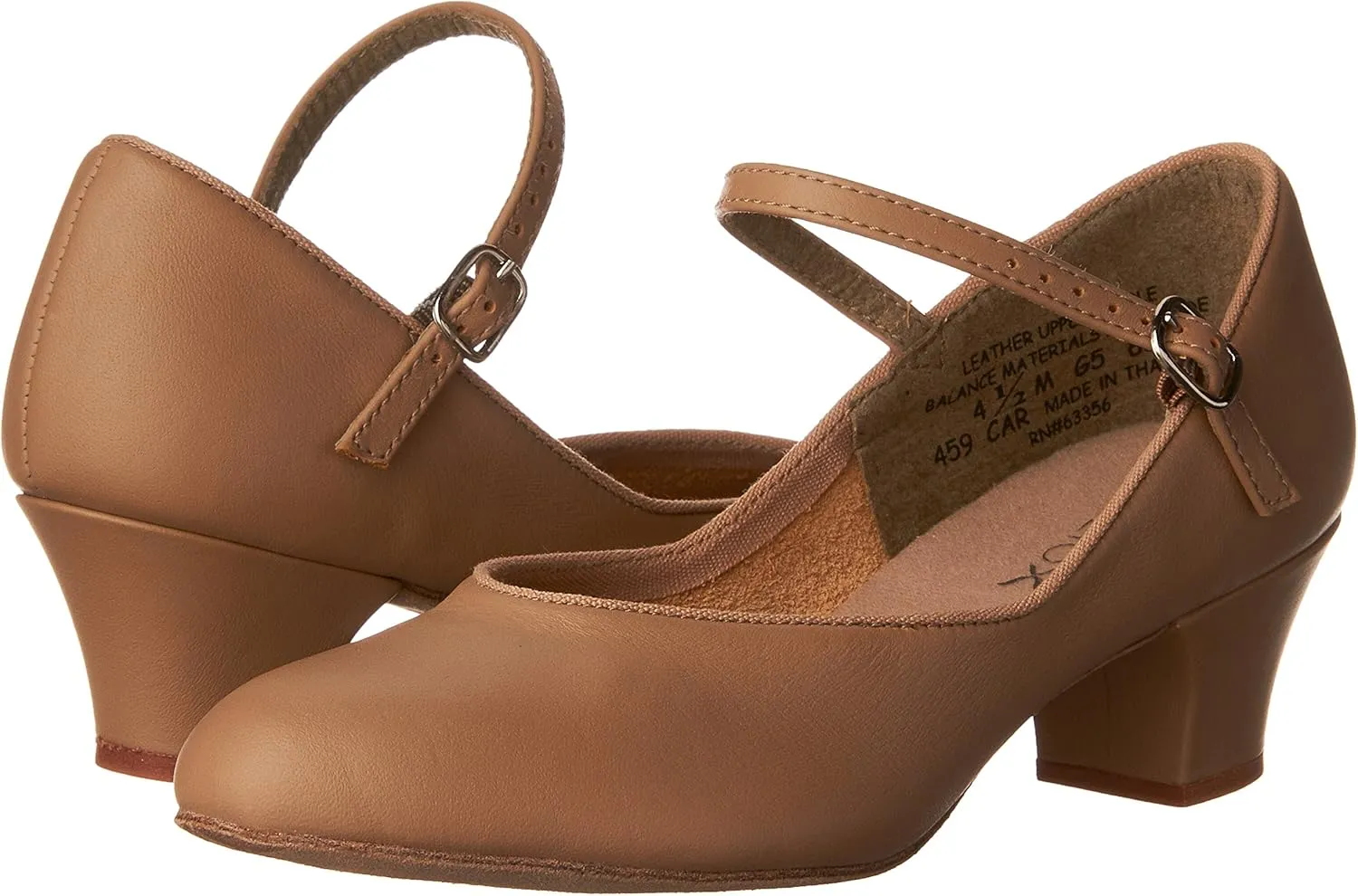 Capezio Women's 459 Suede Sole Jr. Footlight Character Shoe