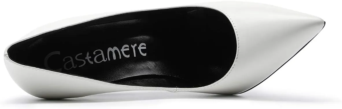 Castamere Womens High Heel Pumps Slip-on Pointy-Toe Elegant Stilettos Comfort Sexy Heel Shoes 4.7Inch Heels Black Lining