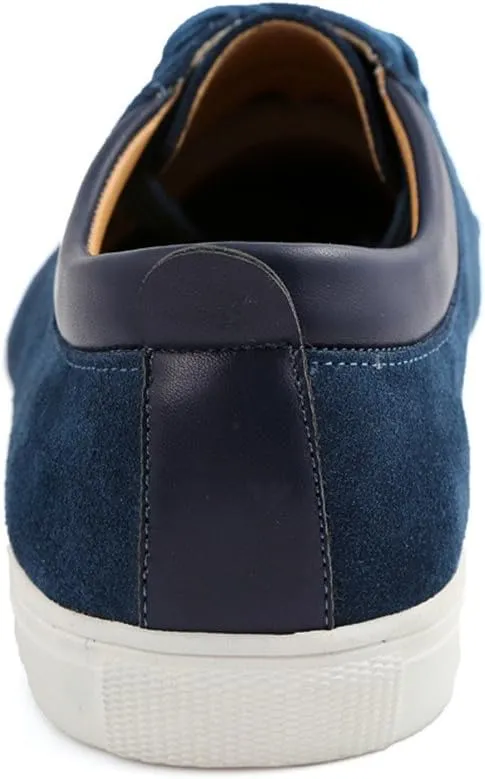 ChicWind Men's Casual Suede Lace Up Loafers Classic Flats Sneakers