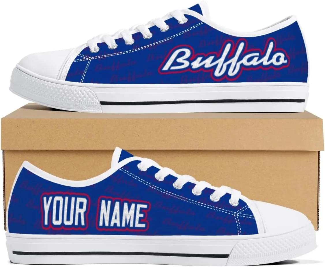 City Custom Low Top Big Logo Canvas Sneakers Shoes Personalized Name Athletic Shoes Fans Gifts for Men Women