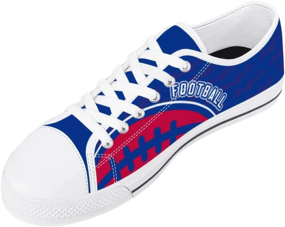 City Custom Low Top Big Logo Canvas Sneakers Shoes Personalized Name Athletic Shoes Fans Gifts for Men Women