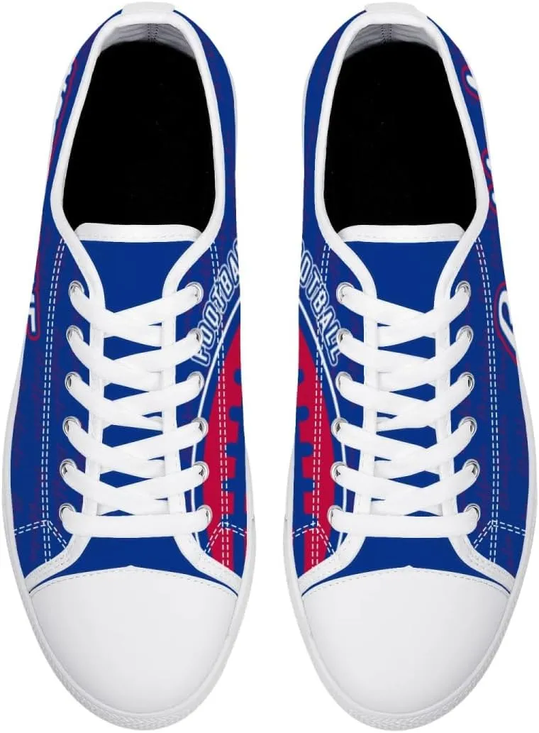 City Custom Low Top Big Logo Canvas Sneakers Shoes Personalized Name Athletic Shoes Fans Gifts for Men Women