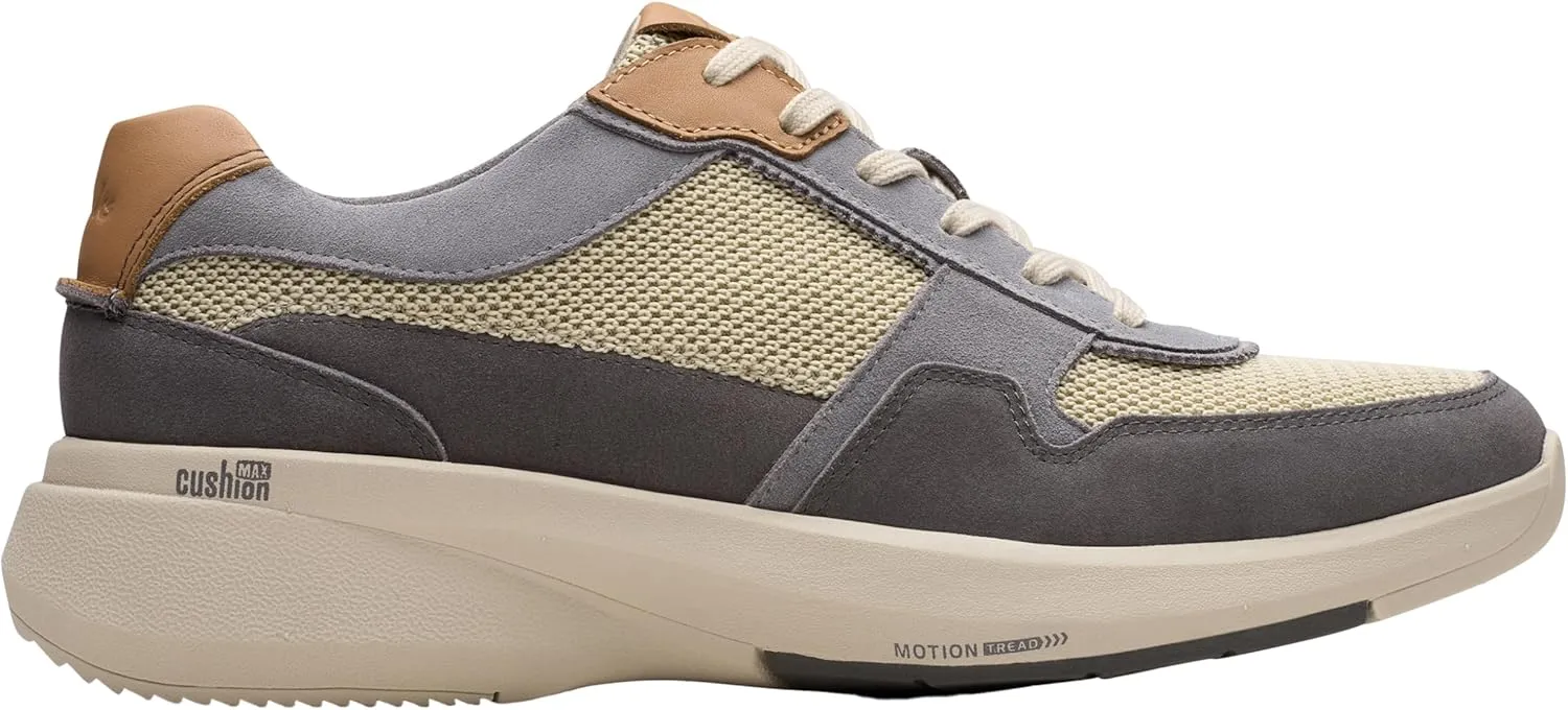 Clarks Men's Lehman Racing Trainers, Grey (grey combo), 41
