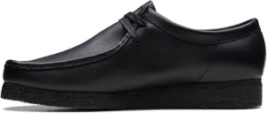 Clarks - Mens Wallabee Shoe, Color Black Leather, Size: 14 M US