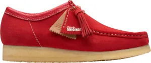 Clarks - Mens Wallabee Shoe, Color Red Suede, Size: 9 M US