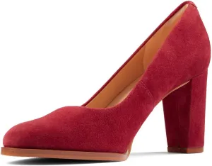 Clarks Unisex Kaylin Cara 2 Sneaker, Wine Suede, 0 US Women