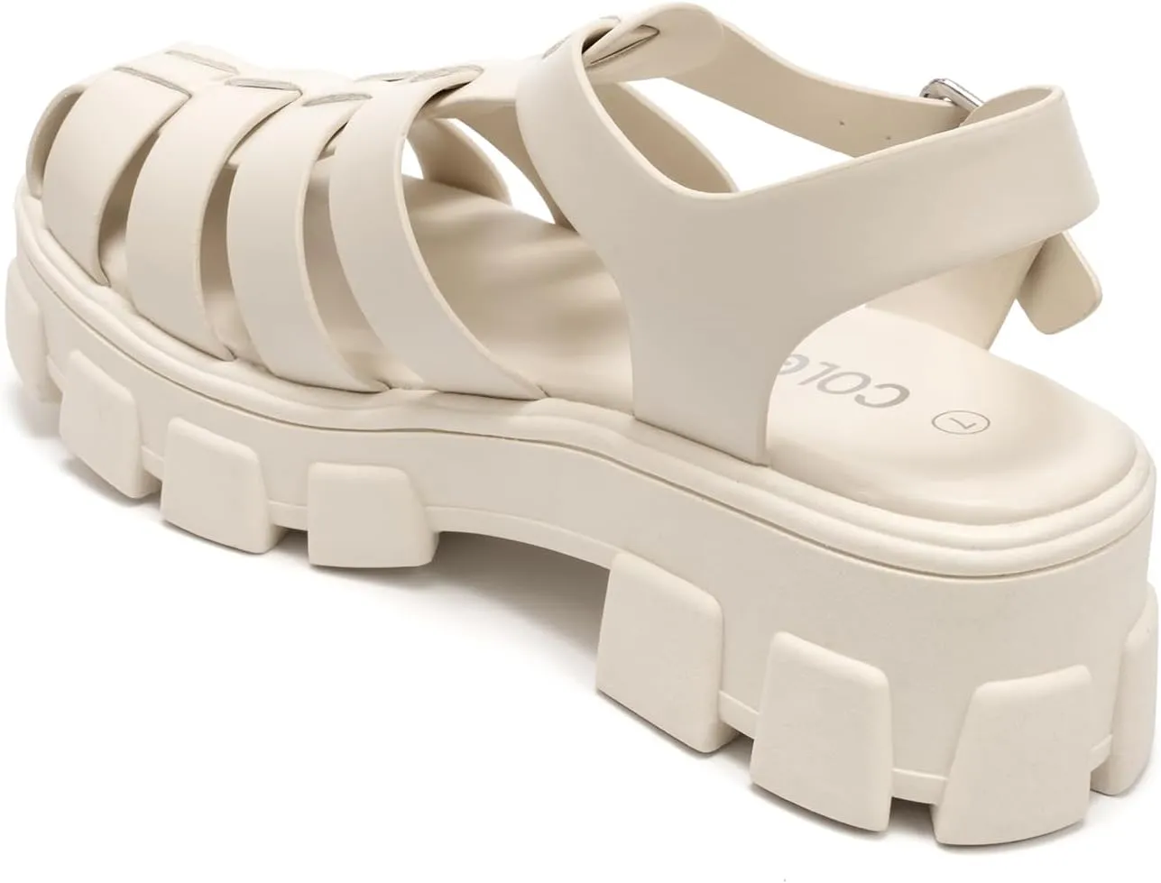 Colgo Womens Platform Wedge Sandals Chunky Block Heeled Adjustable Buckle Fisherman Sandals for Summer