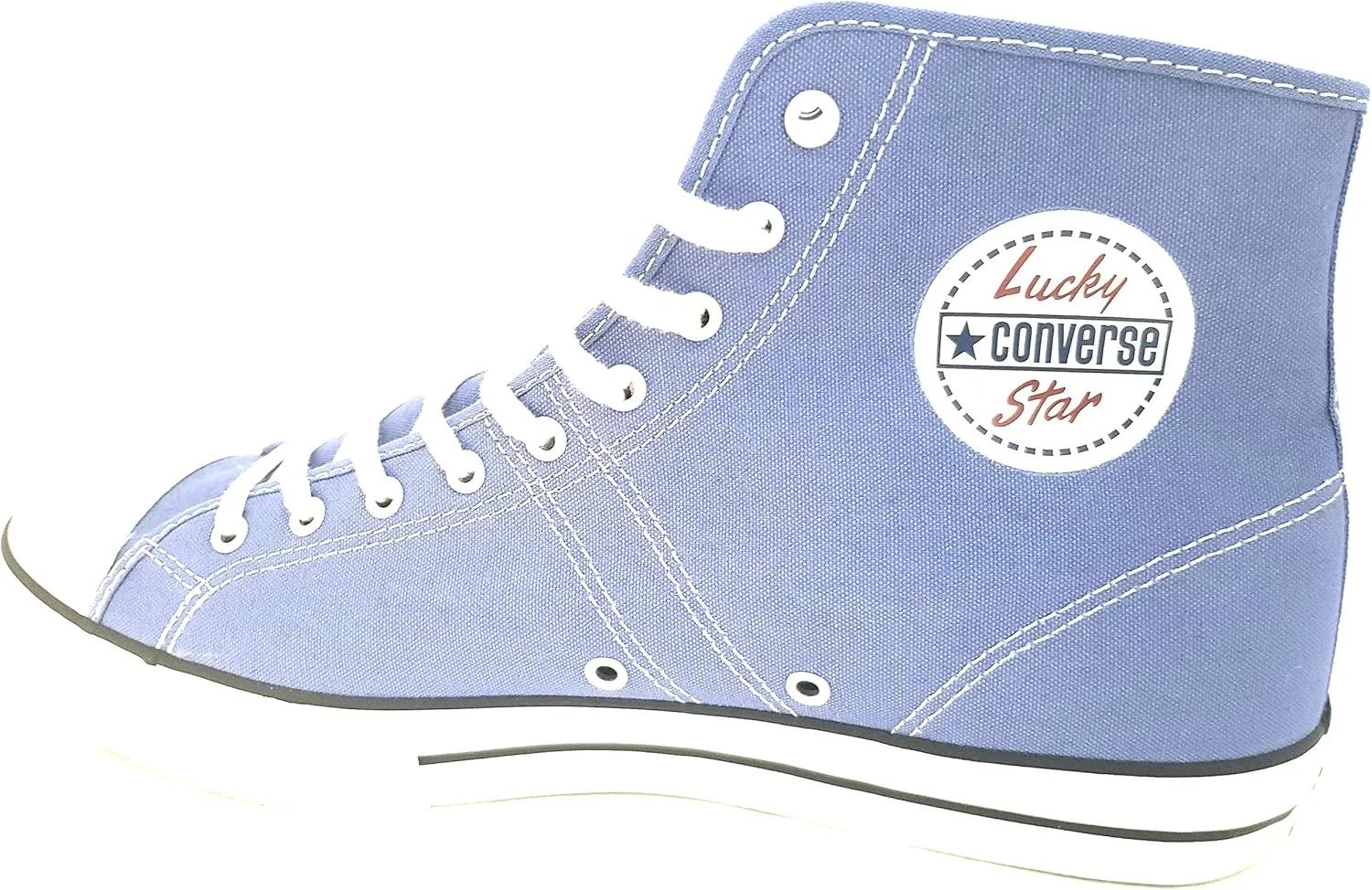 Converse Lucky Star Unisex Ozone Blue Canvas High Top Sneakers Size