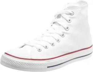 Converse Unisex Chuck Taylor All Star HI Basketball Shoe (8.5 B(M) US Women / 6.5 D(M) US Men, Optical White)