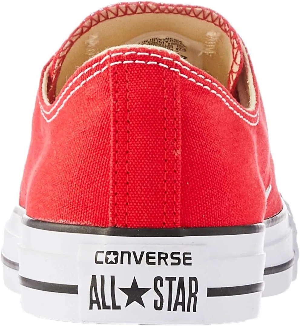 Converse Unisex Chuck Taylor All Star Ox Low Top Sneakers - Red - 6 Women / 4 Men