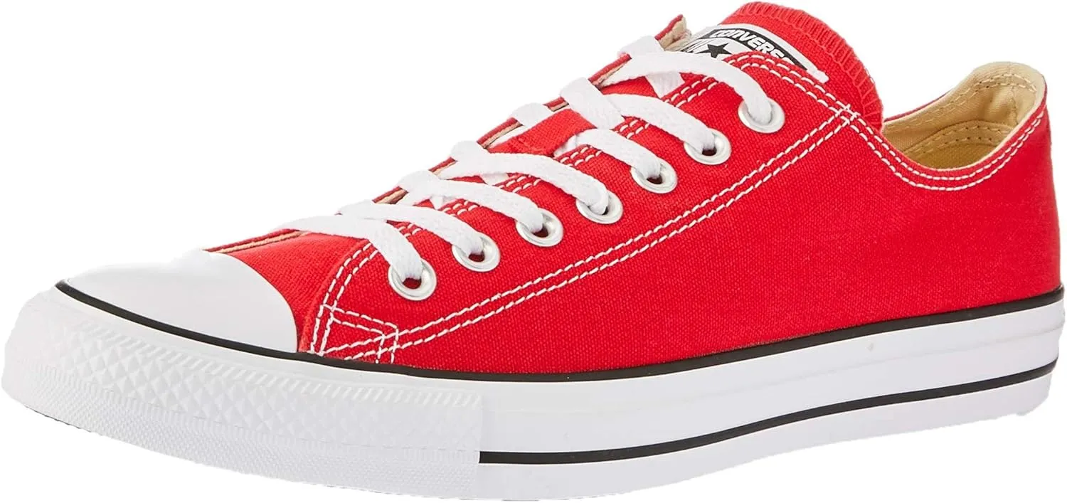 Converse Unisex Chuck Taylor All Star Ox Low Top Sneakers - Red - 6 Women / 4 Men